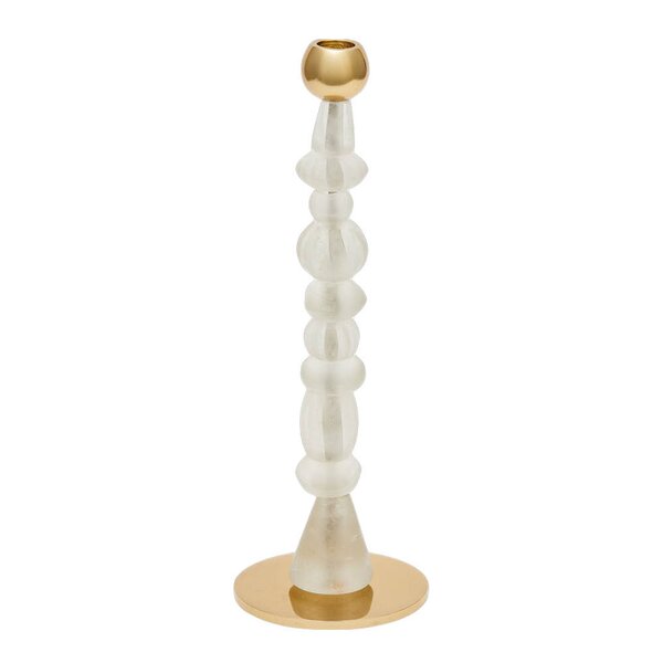 Pols Potten Beads lysestake S 34 cm hvit
