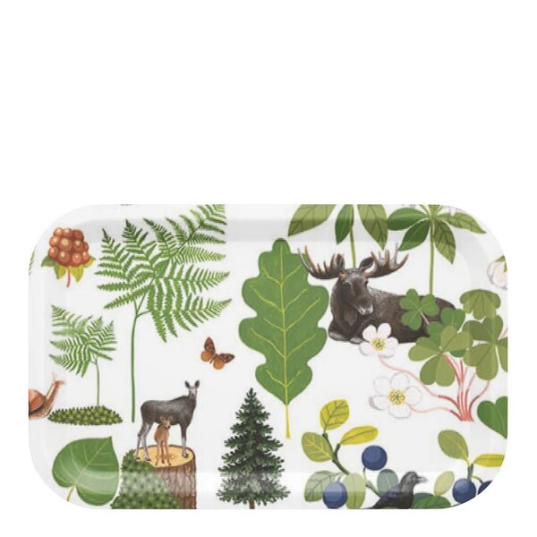 Arvidssons Textil Skogsliv brett 33x21 cm grønn