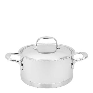 Demeyere Atlantis 7 gryte med lokk 20 cm 3L rustfritt stål