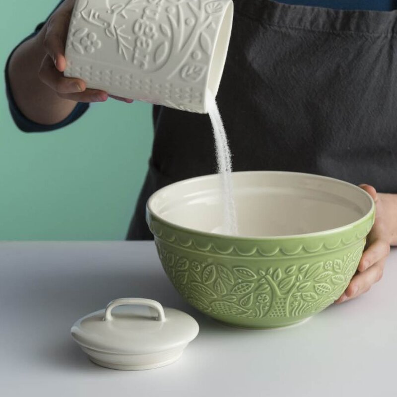 Mason Cash In The Forest blandeskål S30 1,1L Pinnsvin grønn