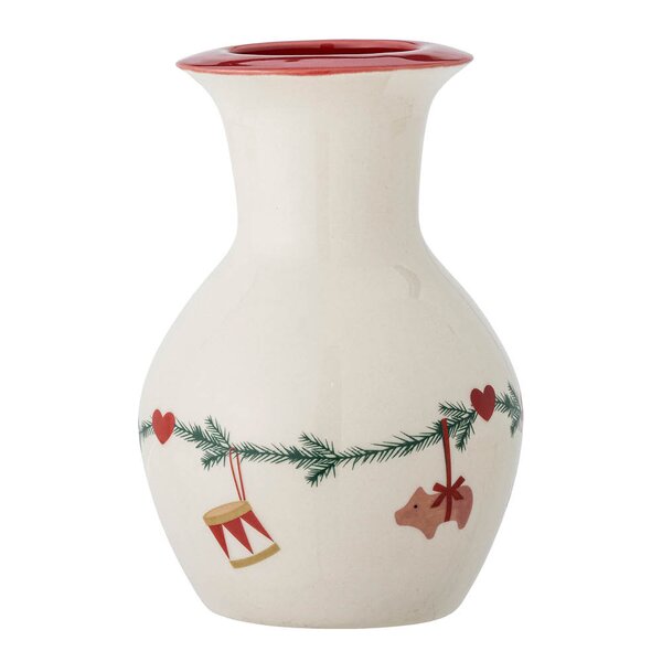 Bloomingville - Yule vase 16 cm julemotiv