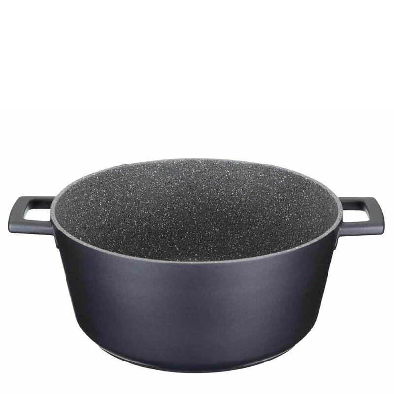 MasterClass Cast Aluminium gryte 5L med selvøsende lokk svart
