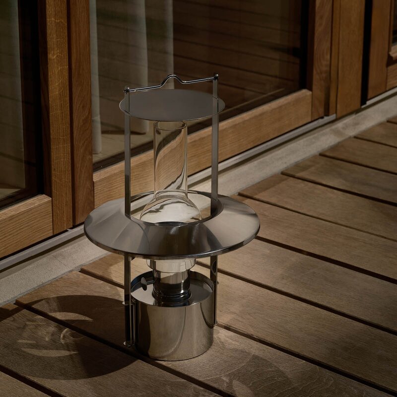 Stelton EM portable LED skipslampe 43 cm stål