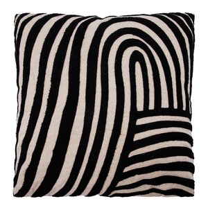 House Doctor Sky pyntepute 50x50 cm sand/svart