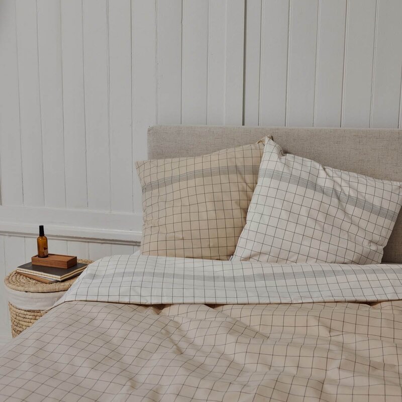 Stelton Soft Home Vibeke Klint sengetøy 140x220 cm/50x70 cm hvit