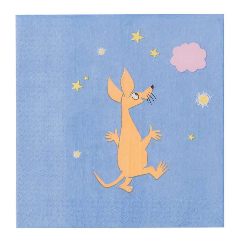 MoominArabia Mummi serviett 33x33 cm 20 stk Romeventyr blå