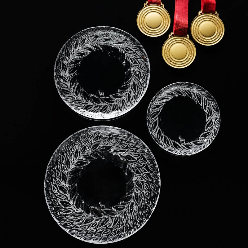 Magnor Goat tallerken i glass 24 cm klar