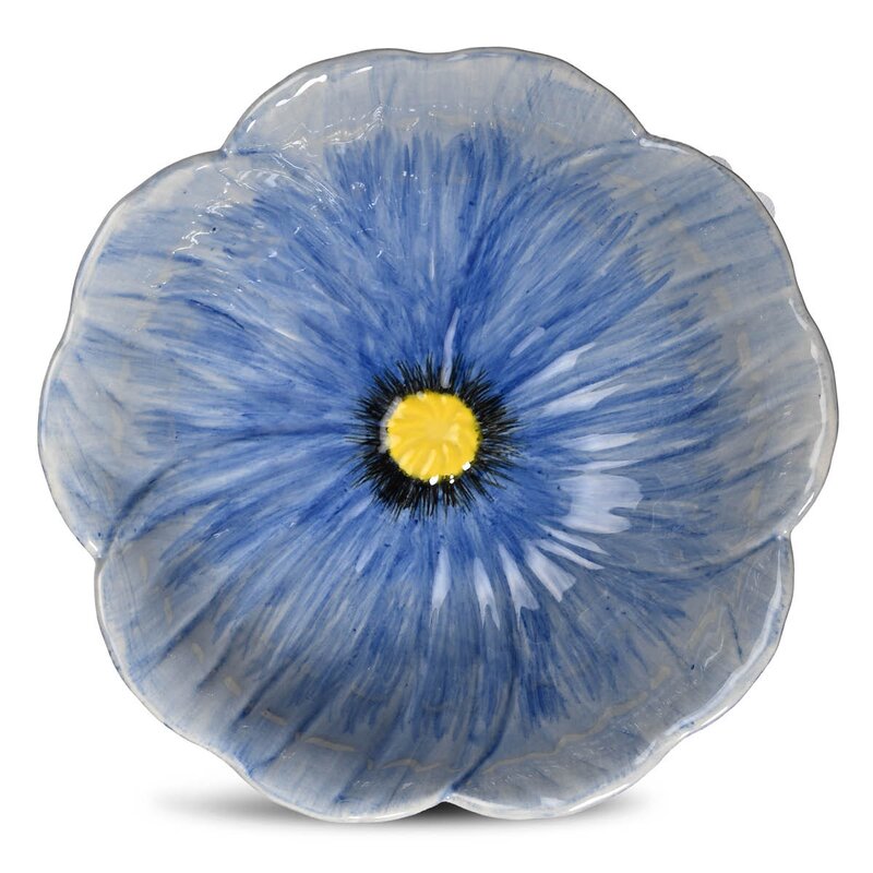 ByOn Poppy valmue skål M 18x6,5 cm blå