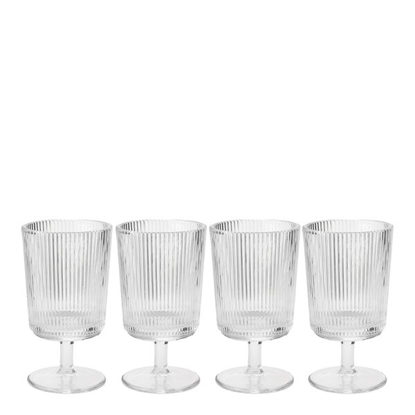 Stelton Pilastro vinglass 18 cl 4 stk klar