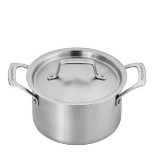 Le Creuset Essential 3-Ply dyp gryte 18 cm 2,8L m/lokk