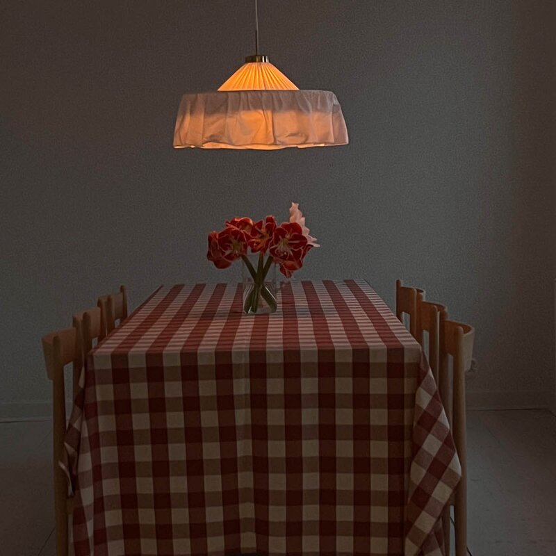 Midnatt Bertel bordduk 250x145 cm terrakotta/aprikos