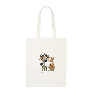 Nordicbuddies Mummi handlenett 38,5x42 cm Sniff med appelsiner beige