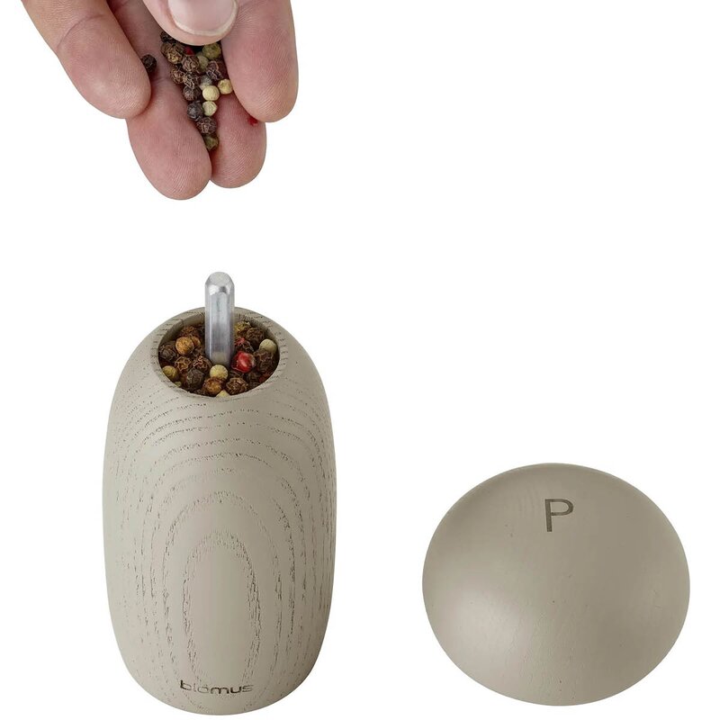 Blomus Moli salt- og pepperkvern 13 cm beige/brun