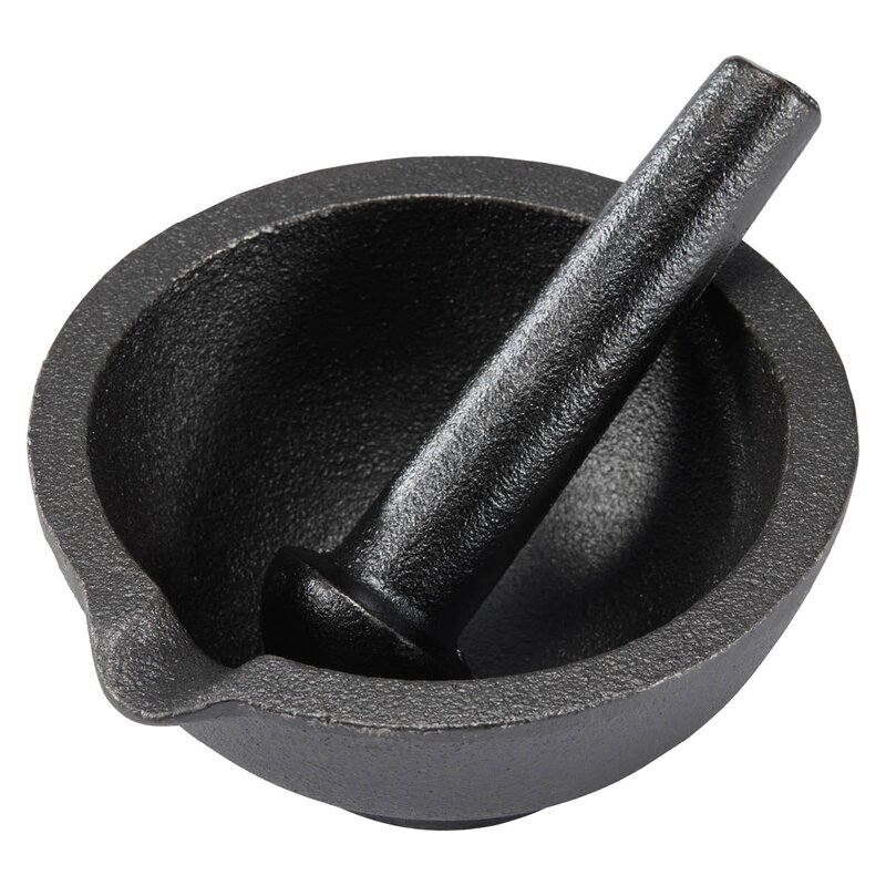 Dorre Gilly støpejernsmortel 13 cm svart