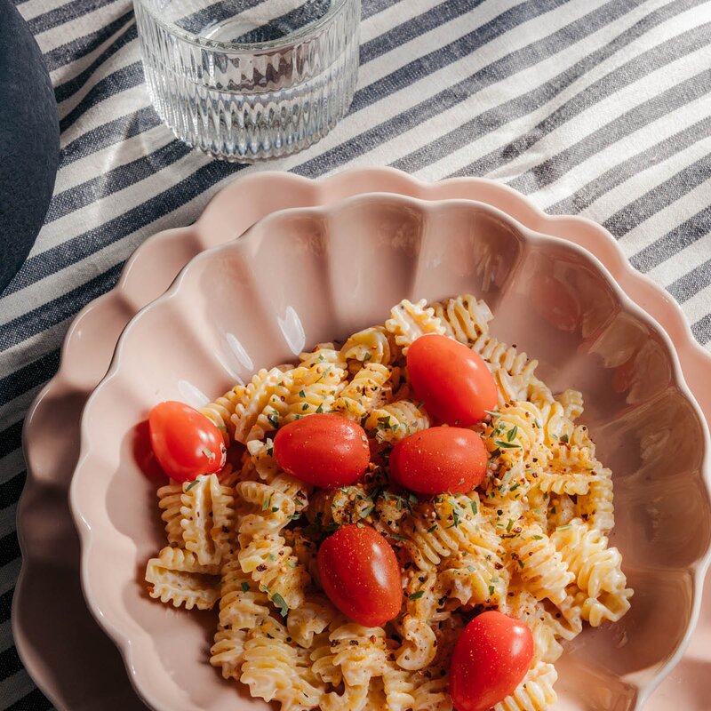 Stiernholm Lotus pastatallerken 21,5 cm støvet rosa