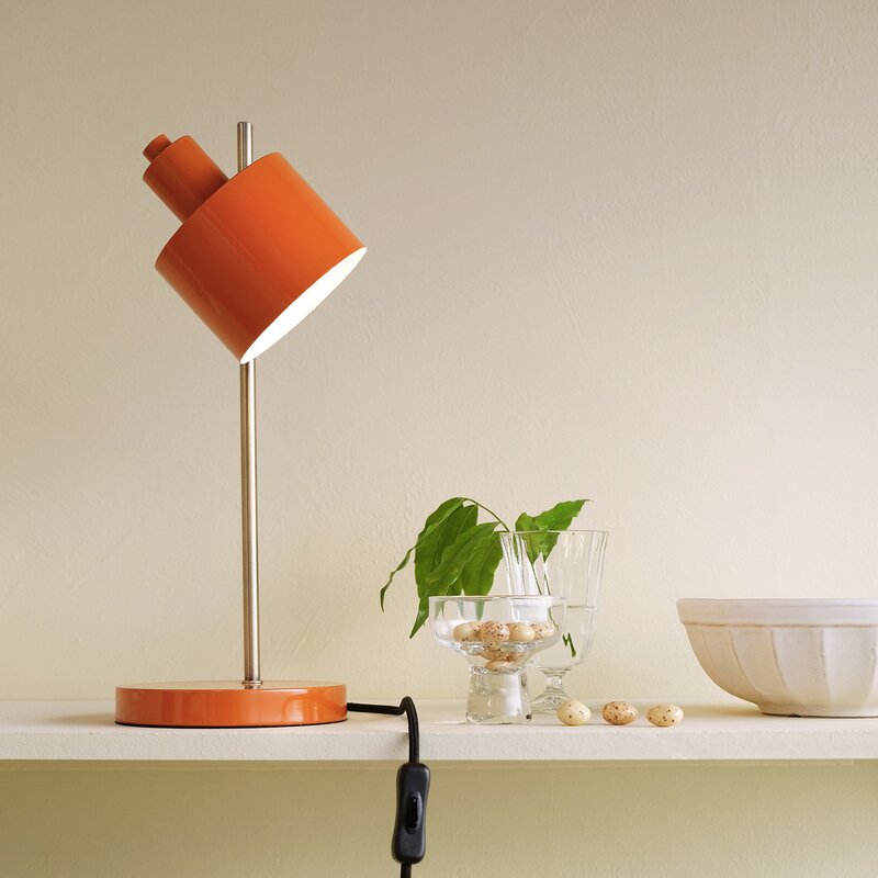 Dyberg Larsen Ocean bordlampe 43 cm orange/messing