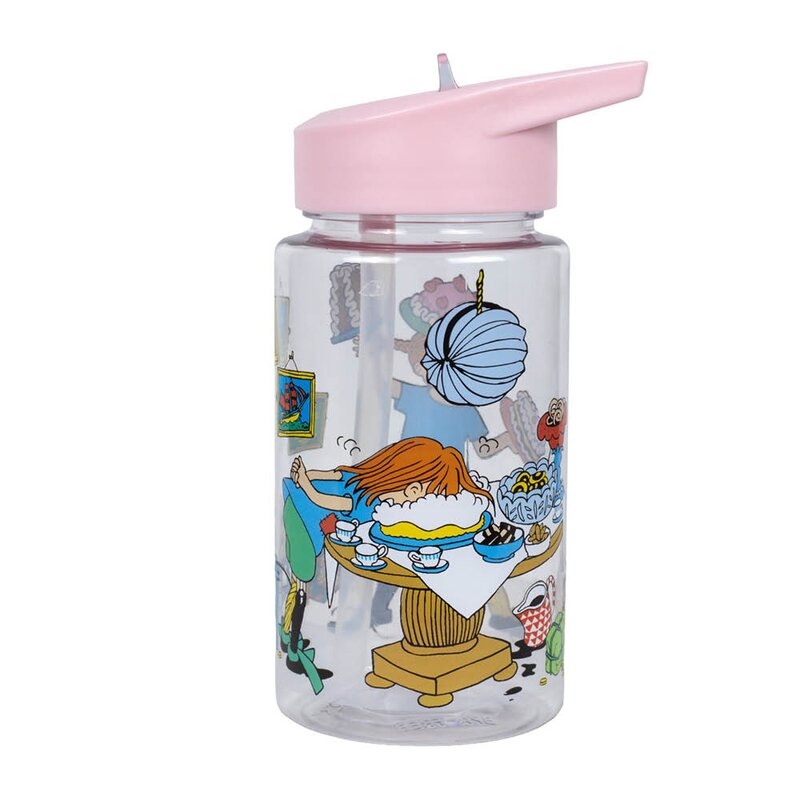 Rätt Start Pippi vannflaske 0,5L Bursdag rosa