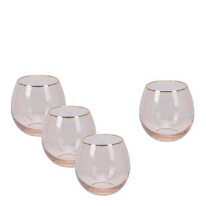 Modern House Soft Pink vannglass 45 cl 4 stk