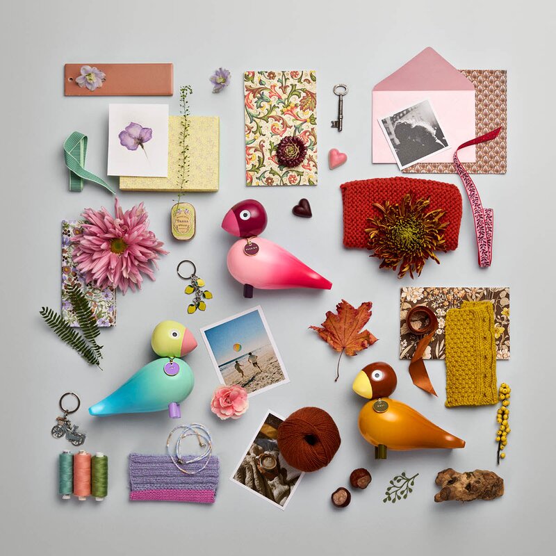 Kay Bojesen Denmark Story Bird sangfugl Passion 15,5 cm rosa