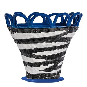 ByOn Patty krukke S 25x21 cm zebra/blå