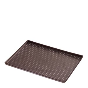 Lékué Pizzamatte for sprø bunn rektangulær 40x30 cm brun