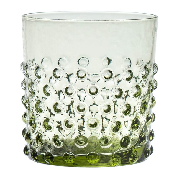 Klimchi - Hobnail vannglass 15 cl olivengrønn