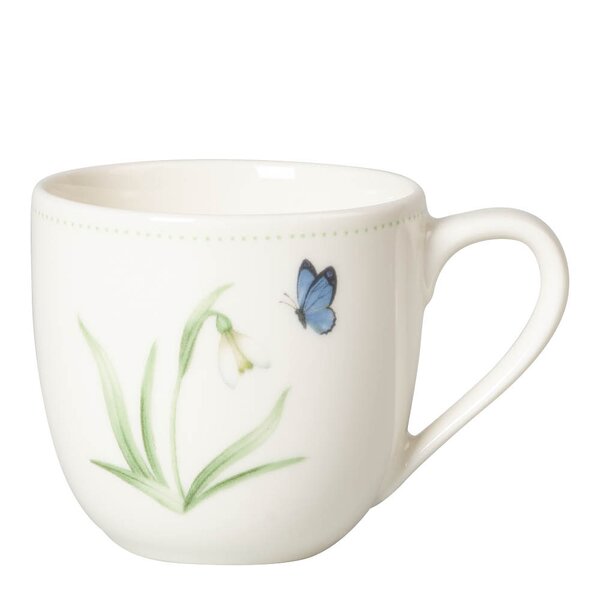 Villeroy & Boch Colourful Spring espressokopp 7 cl hvit/grønn