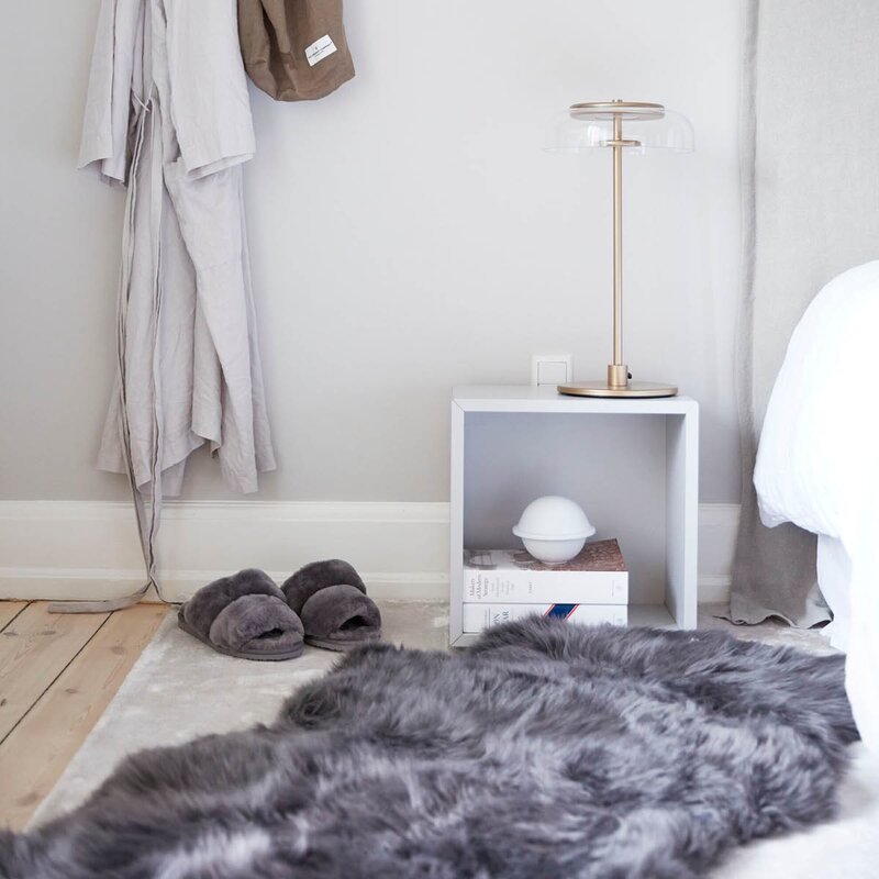 Natures Collection Saueskinn new zealand lang ull 160 cm steel