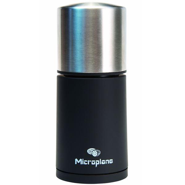Microplane Muskatmølle svart/stål