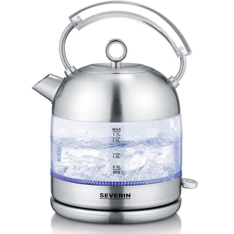 Severin Retro vannkoker WK3459 1,7L 2400W børstet stål/glass
