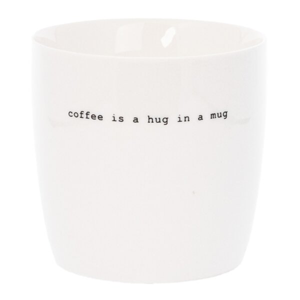 Sögne Home Krus coffee is a hug 30 cl hvit