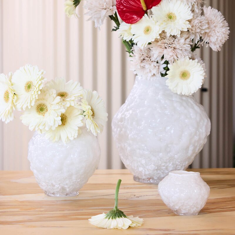 ByOn Corallo vase M 27x28 cm Off-white