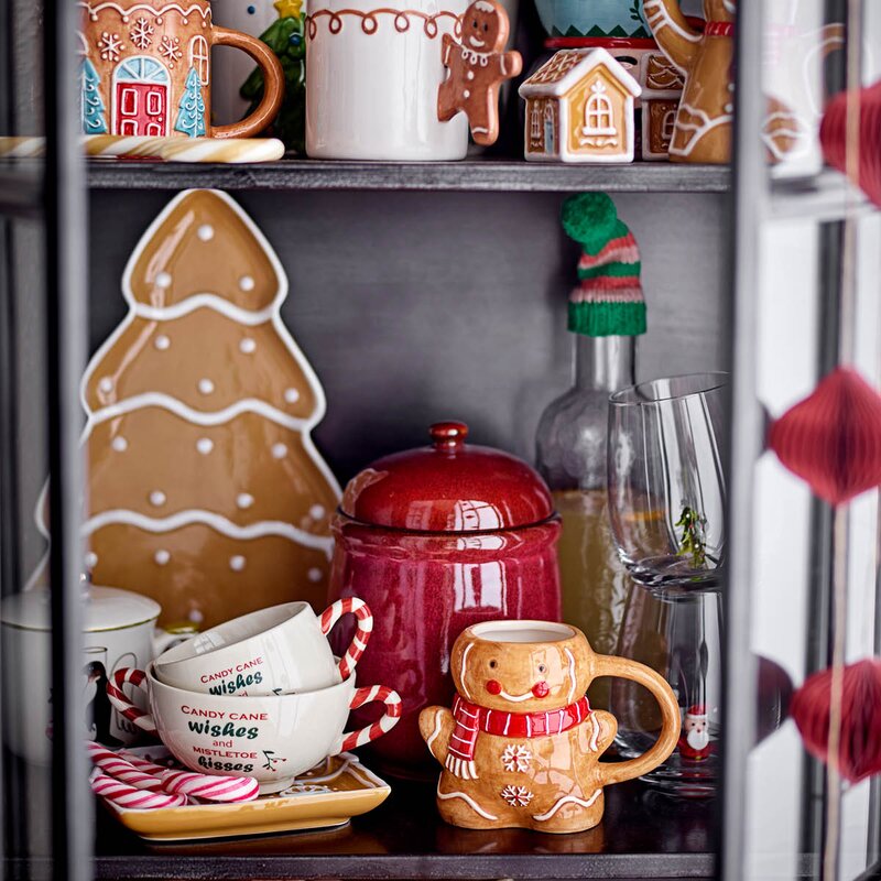 Bloomingville Ginnie salt-og pepperbøssesett 6x6 cm pepperkakehus