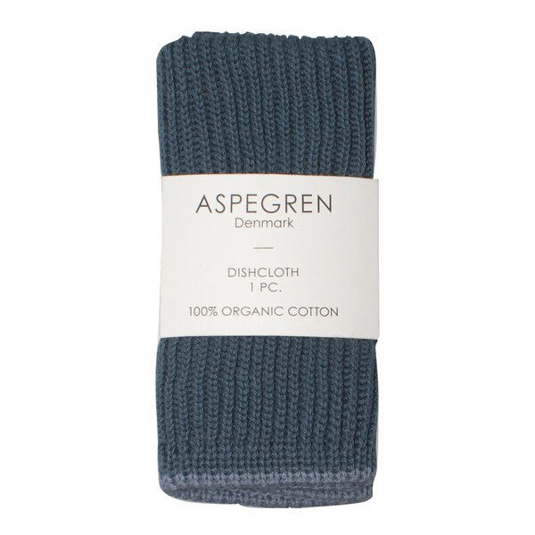 Aspegren – Ripple kjøkkenklut strikket 26×26 cm navy blue