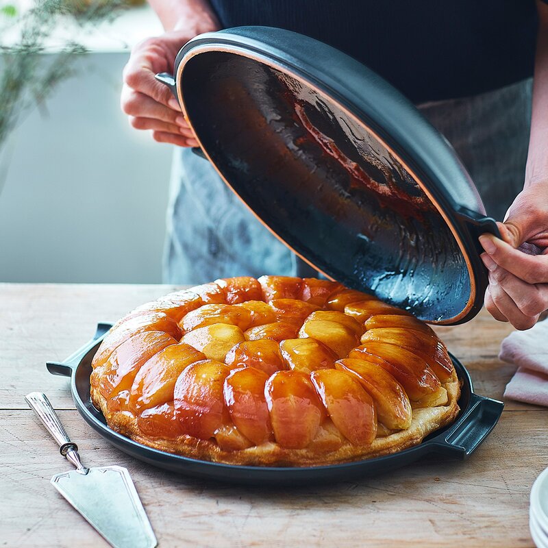 Emile Henry Ildfast form tarte tartin 2,2L mørk grå