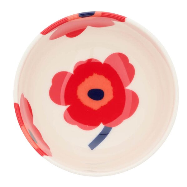 Marimekko Oiva Unikko skål 30 cl hvit