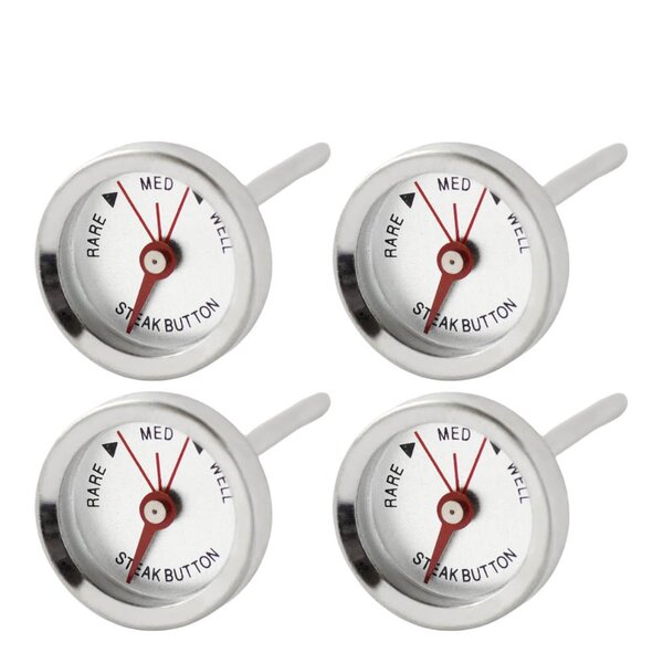 Bengt Ek Mekanisk porsjonstermometer med graderingsskala 4 stk rustfritt stål