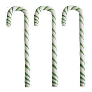 Kosta Boda Polka stav 17 cm 3 stk hvit/grønn 