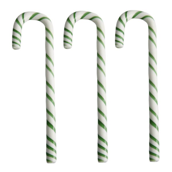 Kosta Boda Polka stav 17 cm 3 stk hvit/grønn 