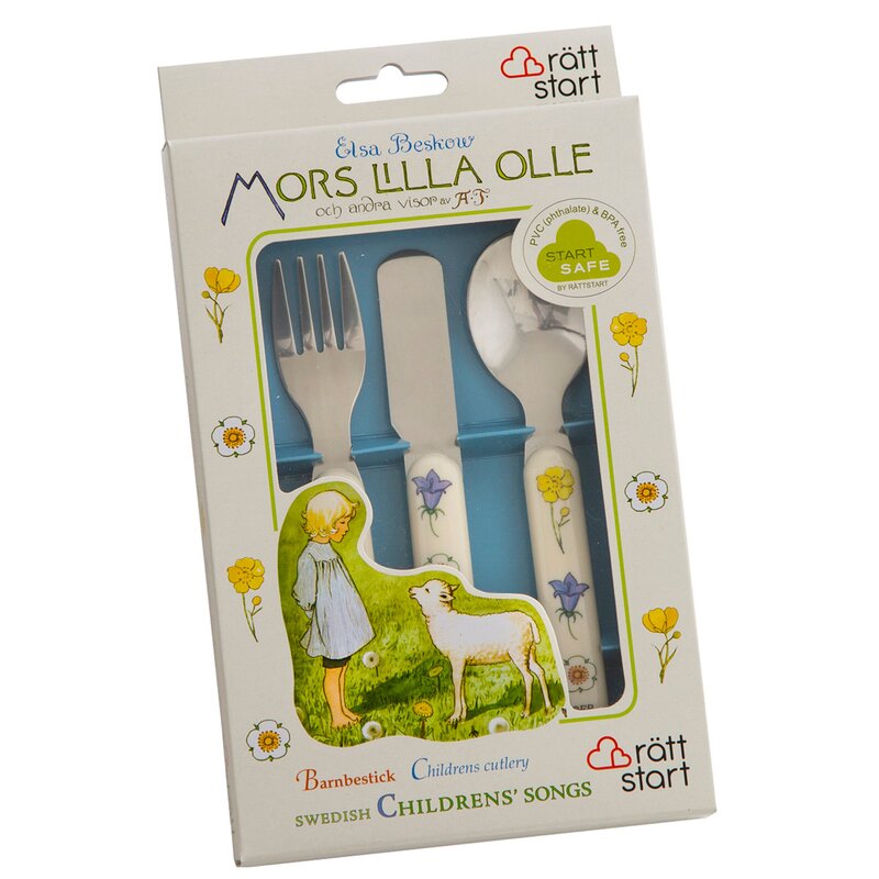 Rätt Start Elsa Beskow barnebestikk 3 deler Visor