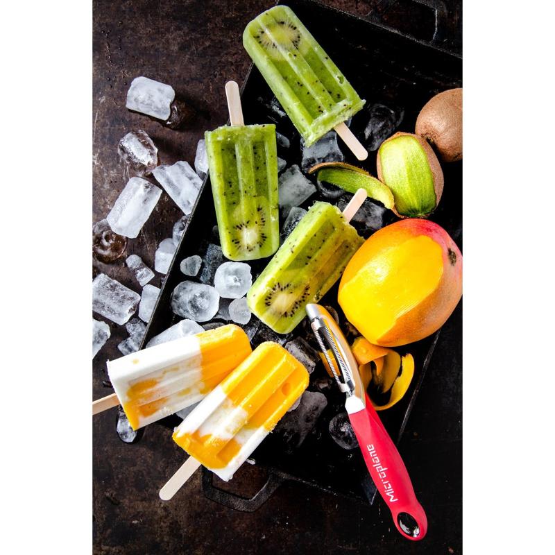 Microplane Profesjonell skreller med sagblad rød