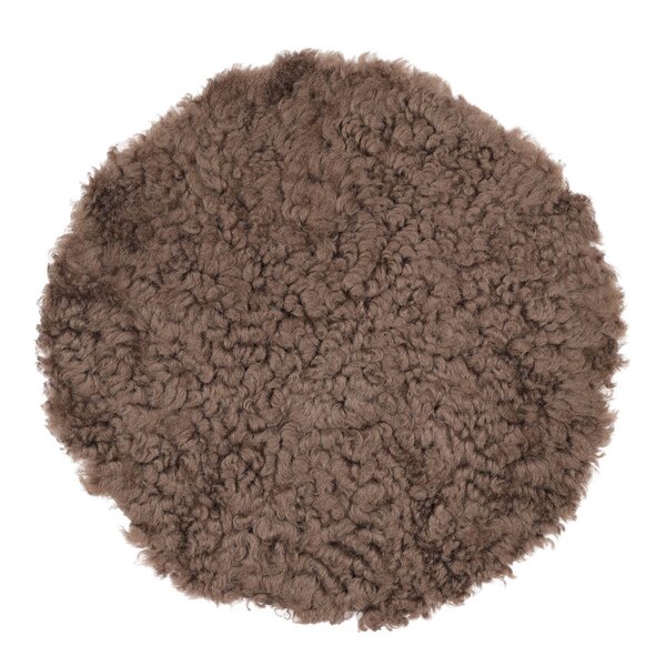 Natures collection A/S Sitteunderlag new zealand saueskinn kort ull 34 cm chocolate