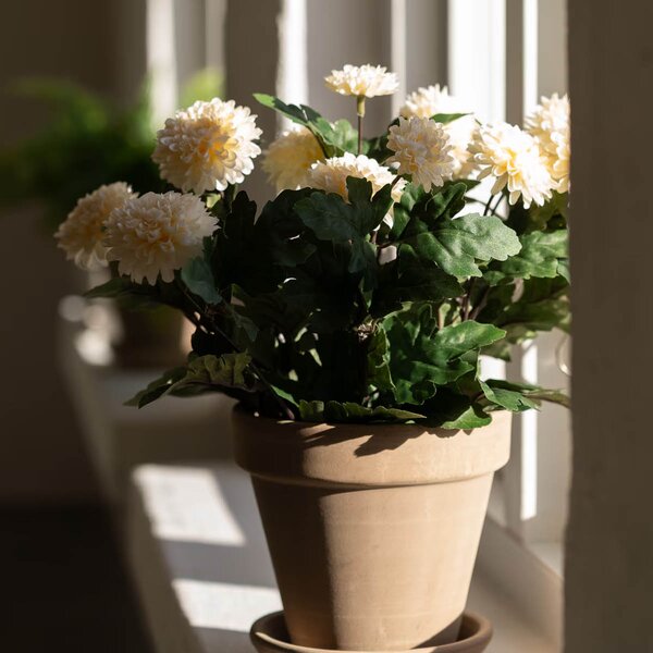 Mr Plant Chrysanthemum kunstig plante 30 cm krem