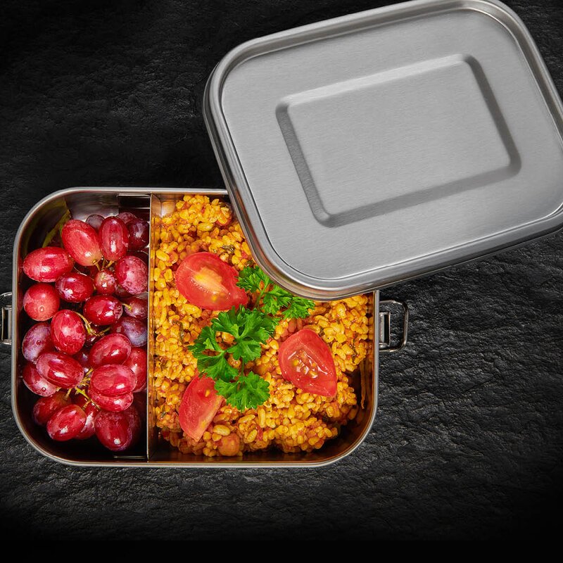 Lurch Snap matboks 0,8L rustfritt stål