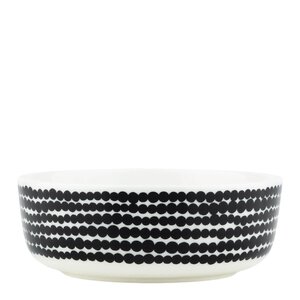 Marimekko Oiva Siirtolapuutarha skål 40 cl svart/hvit
