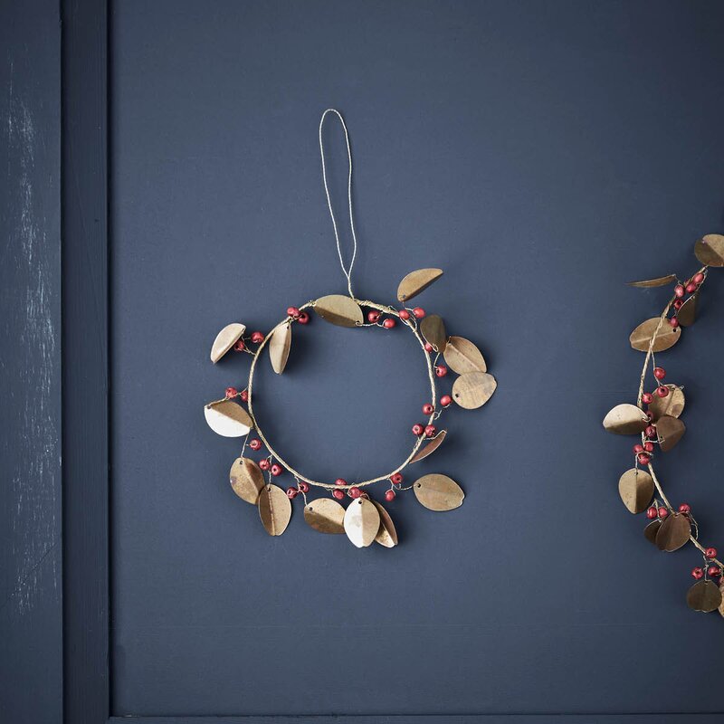 House Doctor Auric krans 12 cm gull