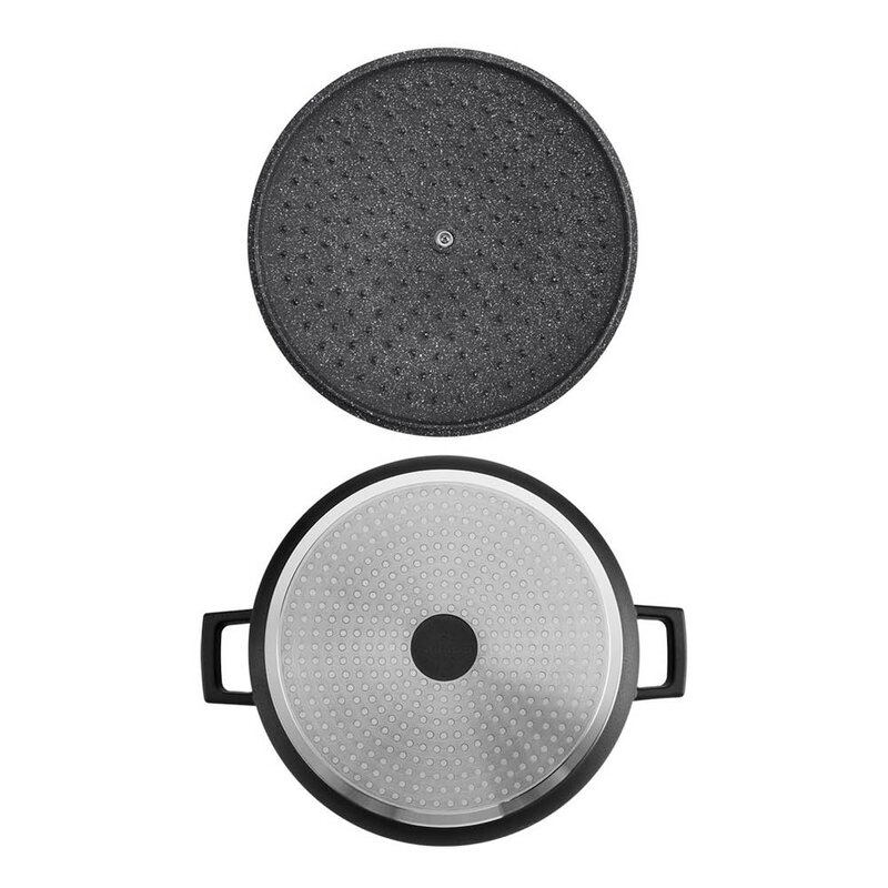 MasterClass Cast Aluminium lav gryte 5L svart