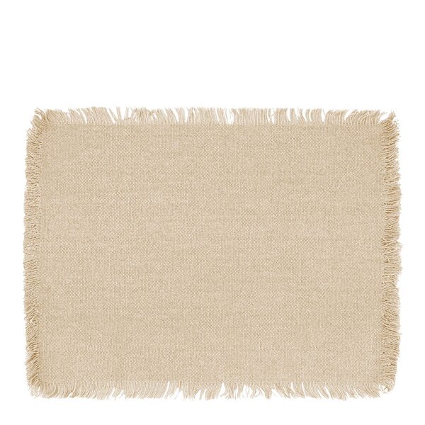 Ziczac Mayaha dekkebrikke  30x40 cm beige