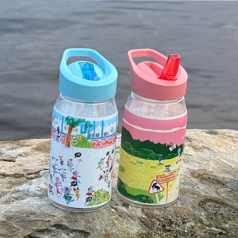 Modern House Bukkene Bruse drikkeflaske 0,5L skogens ro rosa