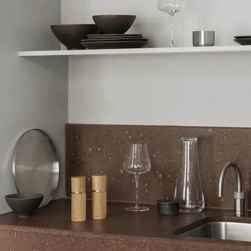 Blomus Kumi sukkerskål 6 cm mørk brun